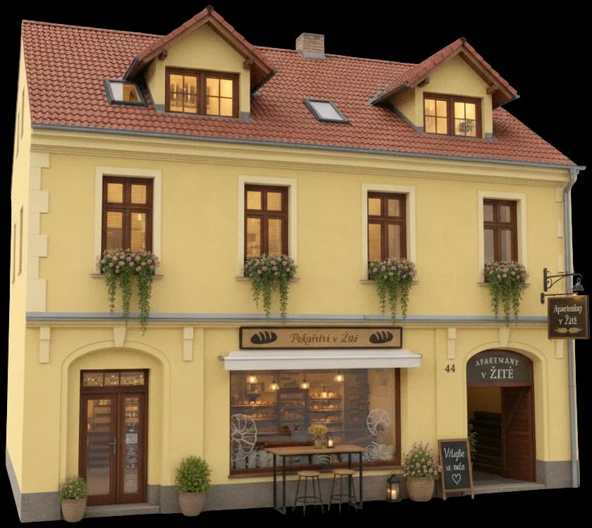 Apartmán v Žitě 3D Render